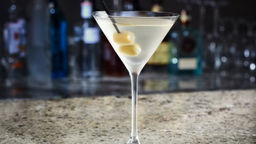 Creamy Lemon Drop Martini cocktail served at Ruth's Chris steakhouse, perfect for upscale dining and special occasions.