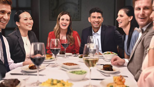 Juicy steaks and fine wine at Ruth's Chris Steak House, perfect for celebrating special occasions with friends and family. Experience premium dining in an elegant atmosphere.